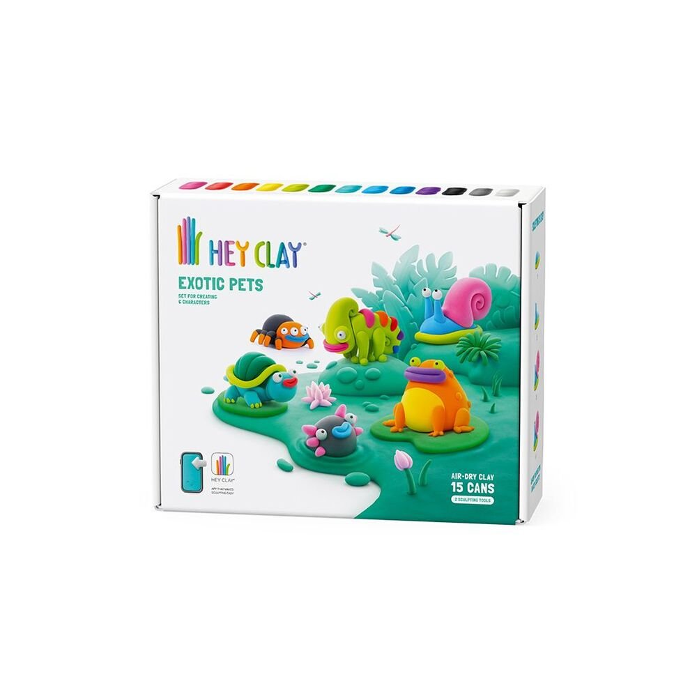 Lufttorkande lera – Exotiska djur - Väderstads Leksaker