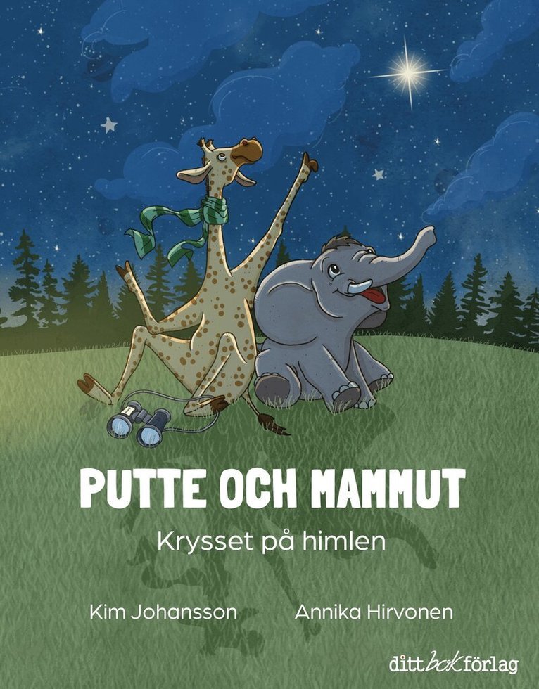 Putte och Mammut – Krysset på himlen, bilderbok från 3 år - Väderstads Leksaker