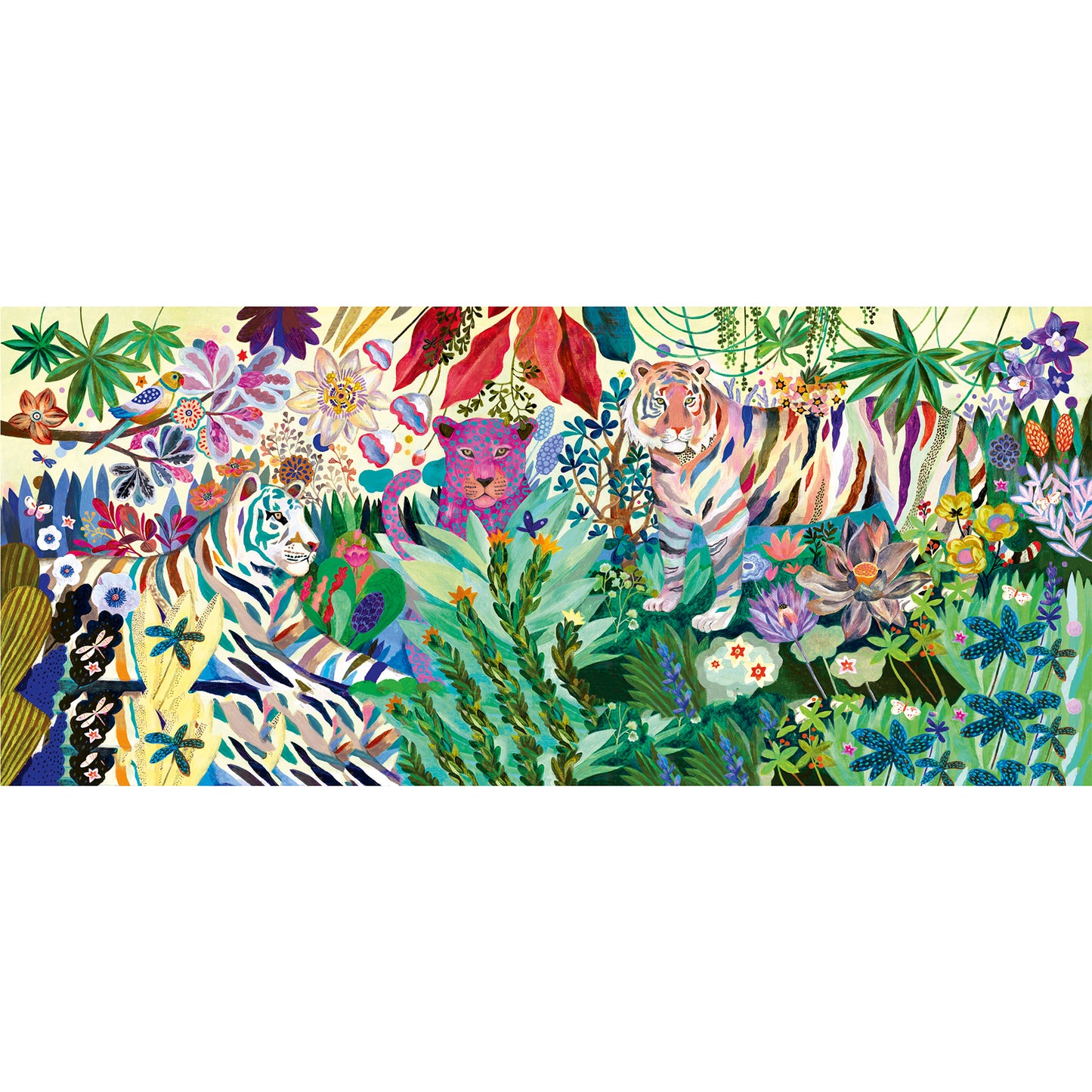 1000-bitars pussel – Tigrar i djungeln, från 9 år