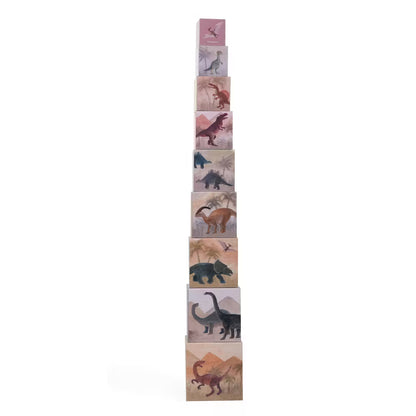 Stapeltorn med illustrerade klossar – 10 delar
