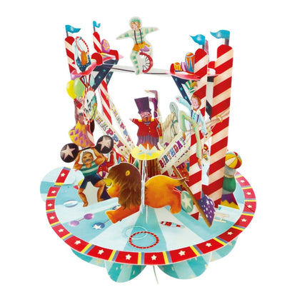 Circus i ett gratulationskort - Väderstads Leksaker