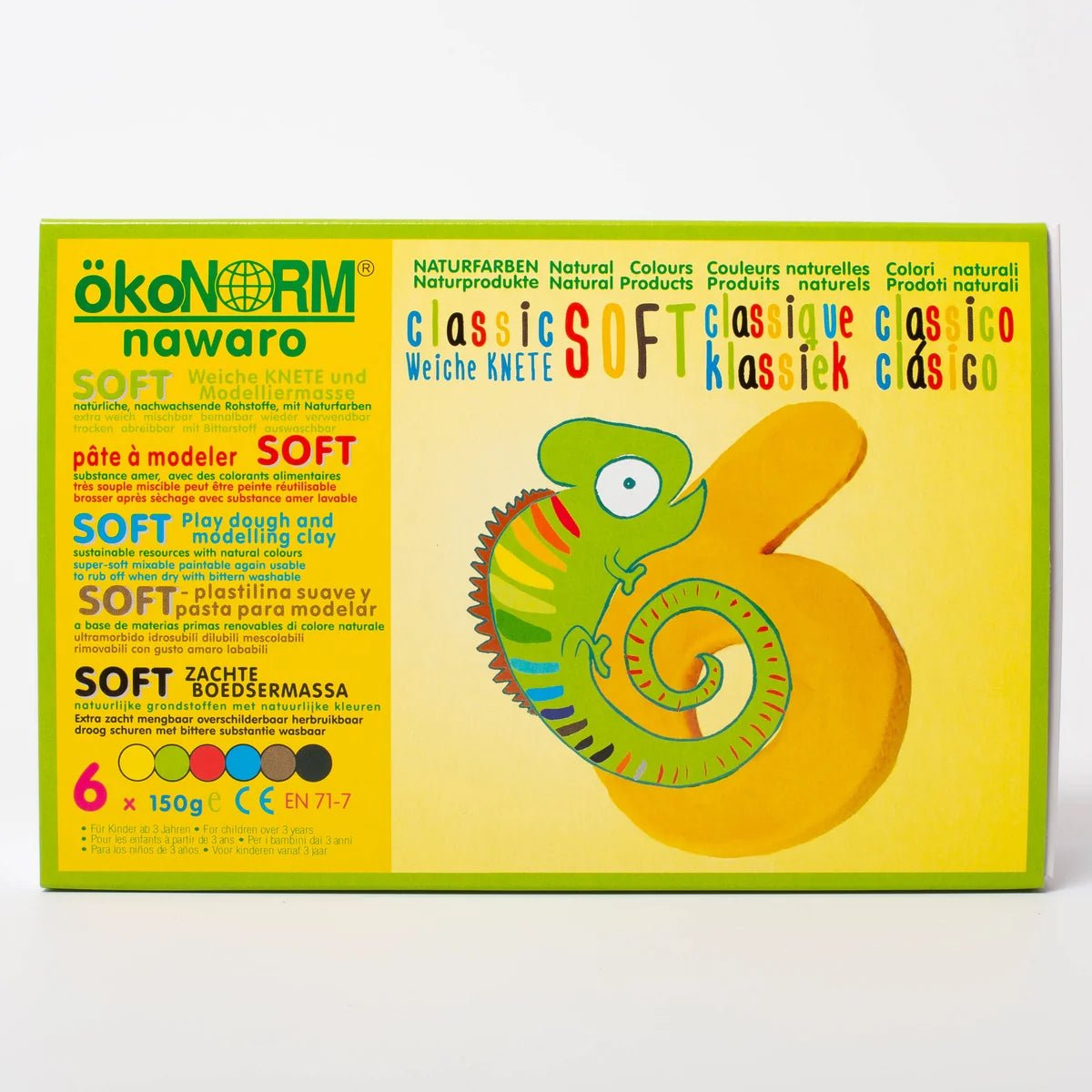 Giftfri lufttorkande lera – 6 klassiska färger, från 3 år - Väderstads Leksaker