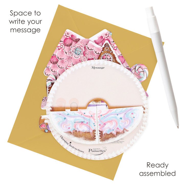 Pop-up 3D-kort med jultema – Pirouette, 14,5 × 20 cm - Väderstads Leksaker