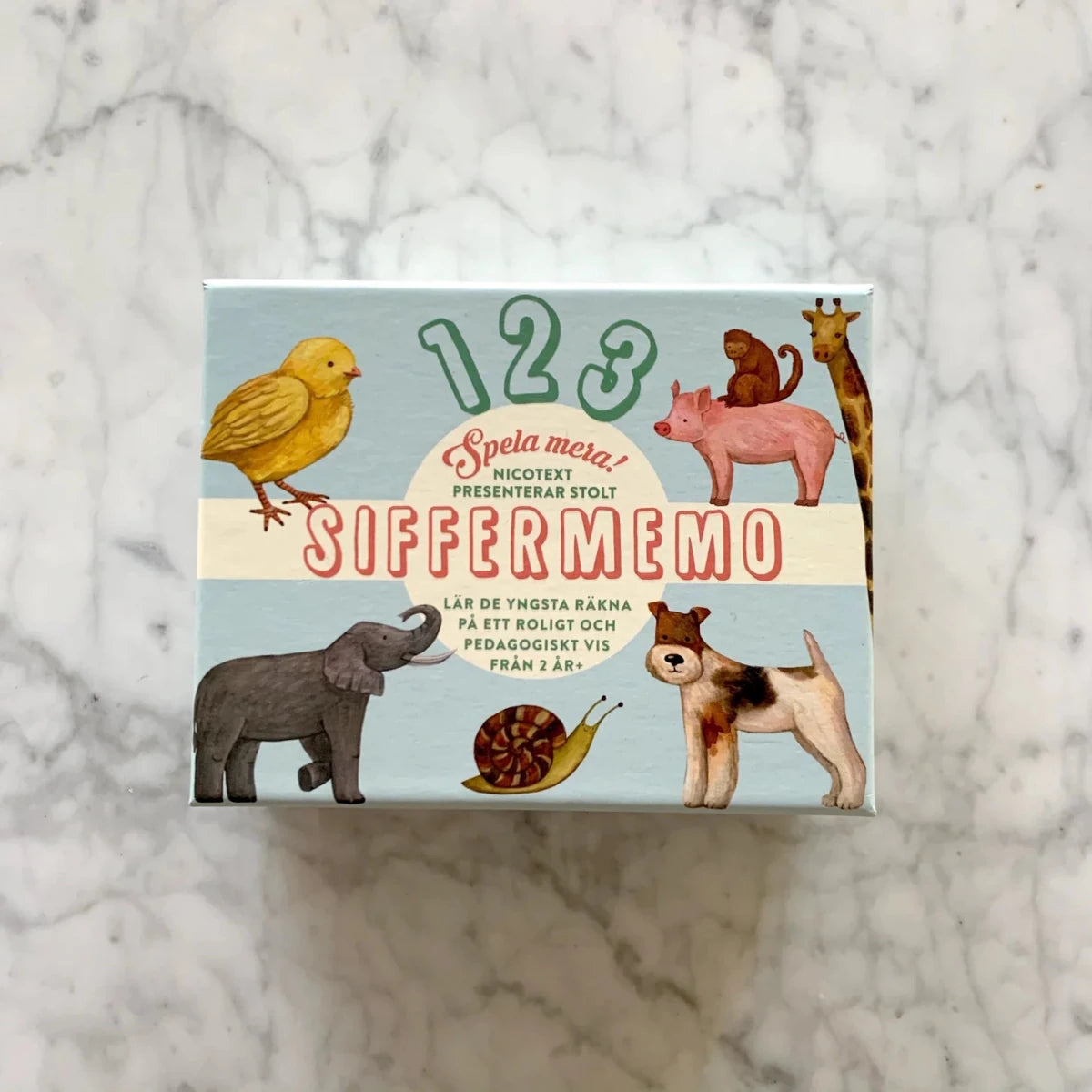 Siffermemo – räkna och matcha med djur, från 2 år - Väderstads Leksaker
