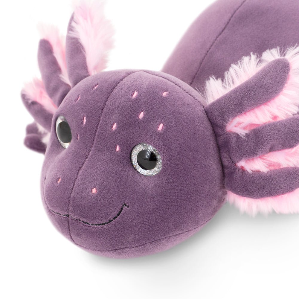 Stor axolotl i lila – Återvunna material - Väderstads Leksaker