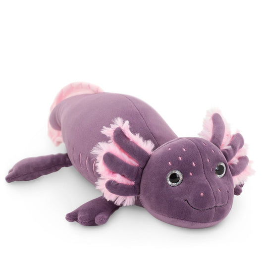 Stor axolotl i lila – Återvunna material - Väderstads Leksaker