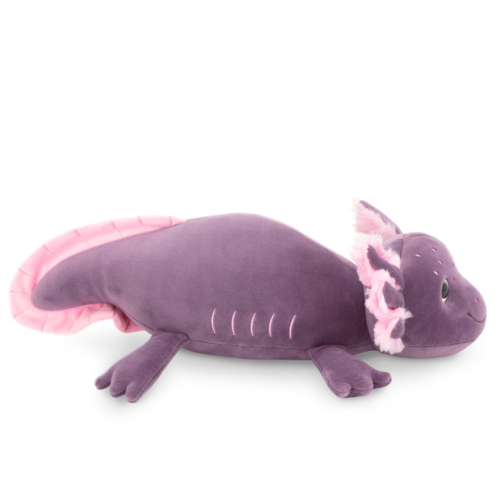 Stor axolotl i lila – Återvunna material - Väderstads Leksaker