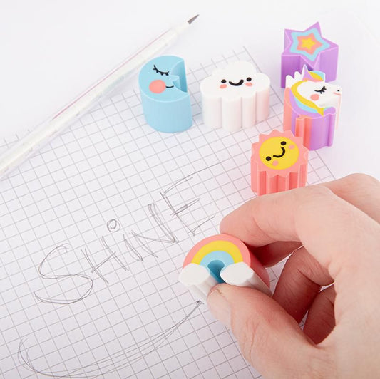 Suddgummi - Dinosaurier, Rymden, Glass, Regnbåge - Väderstads Leksaker