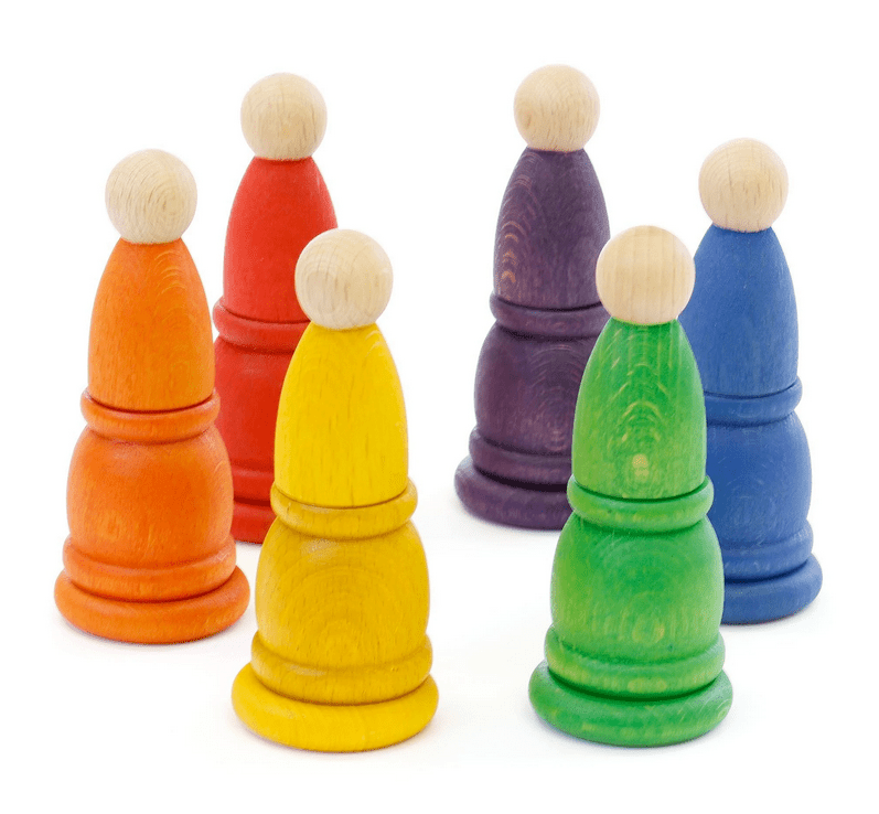 Träfigurer med koppar och mynt - Väderstads Leksaker