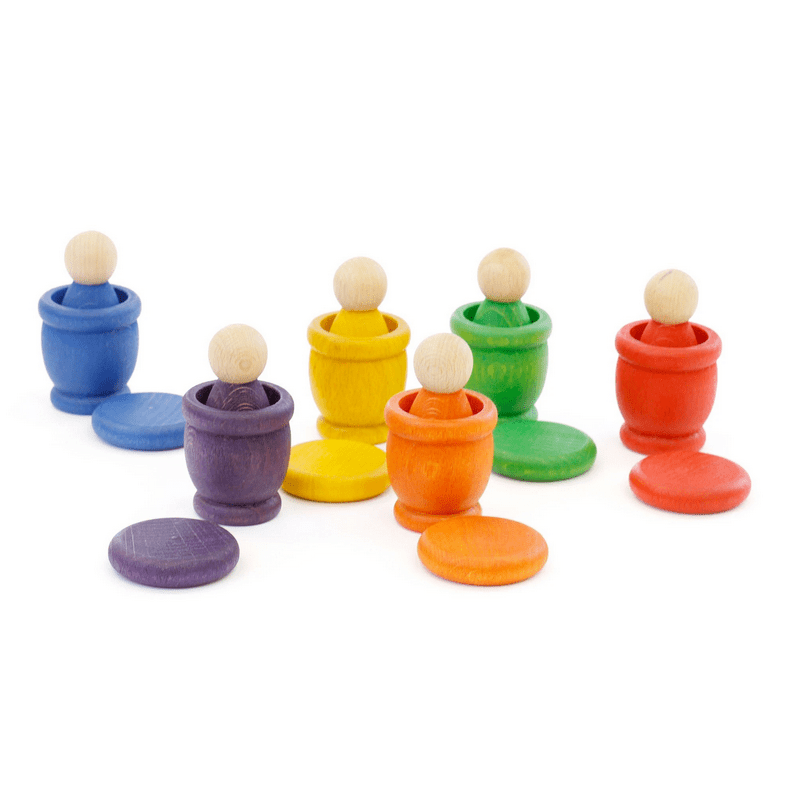 Träfigurer med koppar och mynt - Väderstads Leksaker