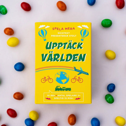 Upptäck världen – frågespel med 95 spelkort - Väderstads Leksaker